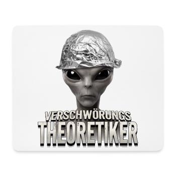 Verschwörungstheoretiker Alien - Mousepad (Querformat) - Weiß - Vorne