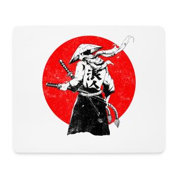 Samurai japanischer Krieger - Mousepad (Querformat) - Weiß - Vorne