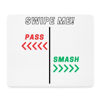Swipe me! - Mouse Pad (horizontal) - white - Front