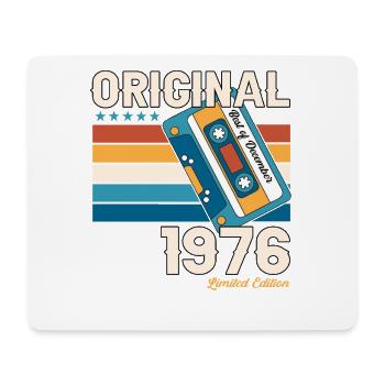 47. Geburtstag Kassette Dezember Jahrgang 1976 - Mousepad (Querformat) - Weiß - Vorne