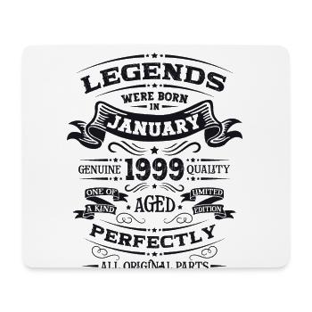25th Birthday Legendary since January Born in 1999 - Mouse Pad (horizontal) - white - Front