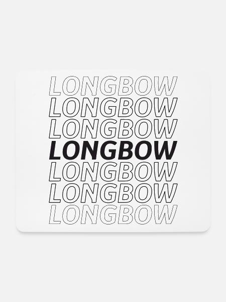 Longbow - Mousepad (Querformat) - Weiß
