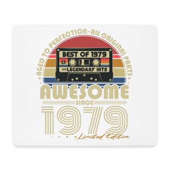 1979 Vintage anniversaire Vintage rétro cadeau - Tapis de souris (format paysage) - blanc - Devant