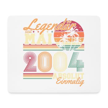 Legendary Since May 2004 Vintage Birthday - Mouse Pad (horizontal) - white - Front