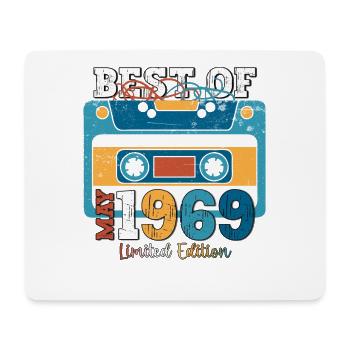 55e anniversaire homme légende mai Vintage 1969 - Tapis de souris (format paysage) - blanc - Devant