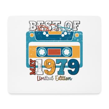 Mai 1979 Jahrgang 1979 Geburtstag 1979 Legende 79 - Mousepad (Querformat) - Weiß - Vorne
