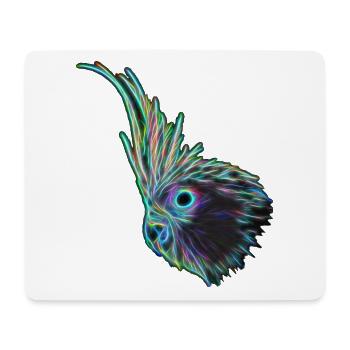 Calopsitte (12) - Tapis de souris (format paysage) - blanc - Devant