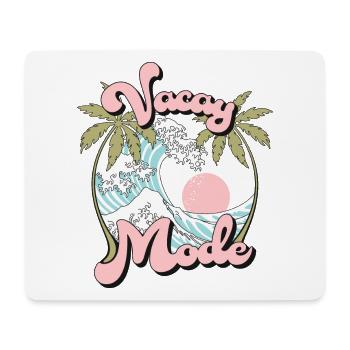 Vacay Mode Sommer Urlaub Palmen Wellen Retro - Mousepad (Querformat) - Weiß - Vorne
