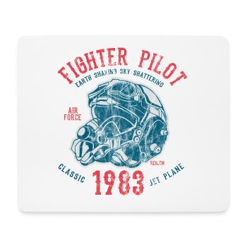 FIGHTER PILOT - fighter jet pilot motif - Mouse Pad (horizontal) - white - Front