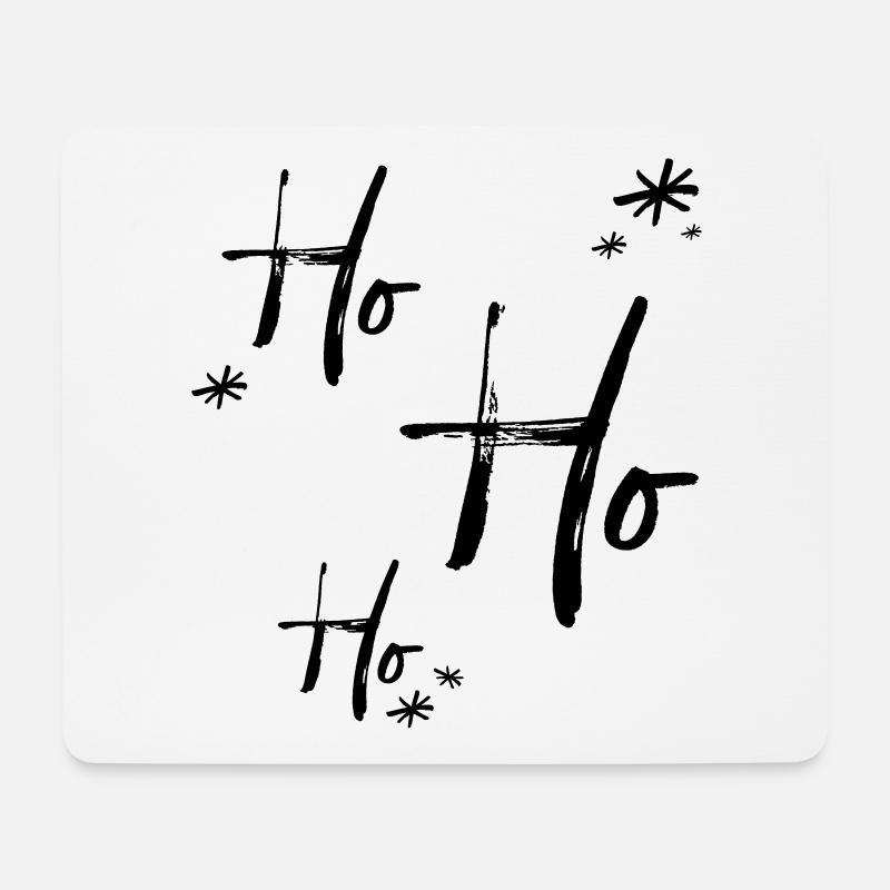 Ho Ho Ho - Mousepad (Querformat) - Weiß