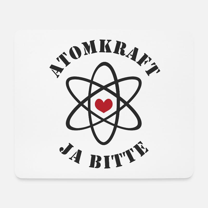 Atomkraft, Ja bitte - Mousepad (Querformat) - Weiß