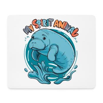 Dugong My Spirit Animal I Love Manatees - Mouse Pad (horizontal) - white - Front