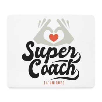 Super coach l unique cadeau coach entraineur - Tapis de souris (format paysage) - blanc - Devant