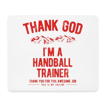 God Job Handball Coach Sports Gifts Shirts - Mouse Pad (horizontal) - white - Front