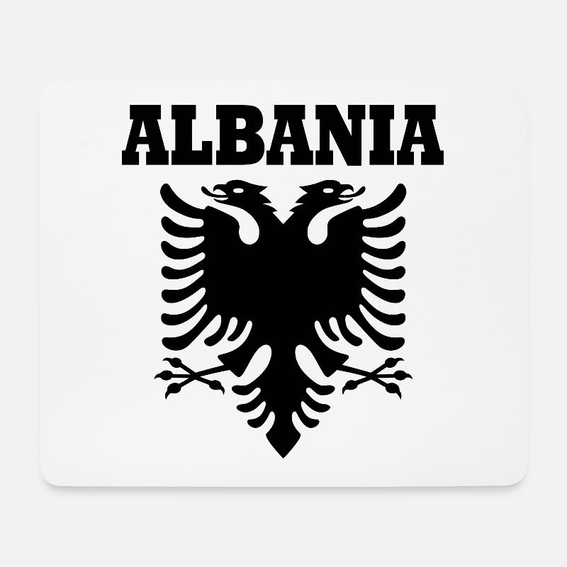 Albanien - Mousepad (Querformat) - Weiß