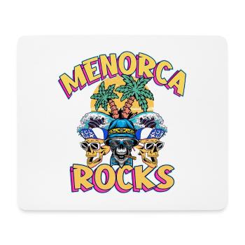 Menorca Sommer Sonne Strand Palmen Party Retro - Mousepad (Querformat) - Weiß - Vorne