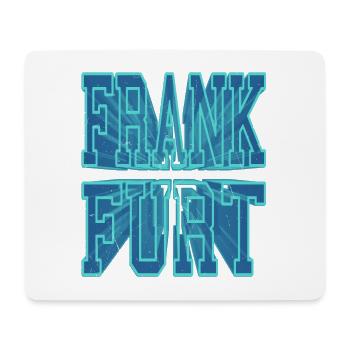 Frankfurt Deutschland Stadt 3D Schrift Skyline - Mousepad (Querformat) - Weiß - Vorne