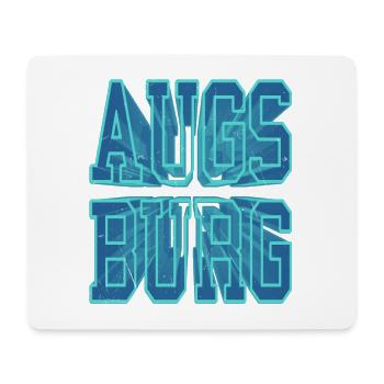 Augsburg Deutschland Stadt 3D Schrift Skyline - Mousepad (Querformat) - Weiß - Vorne