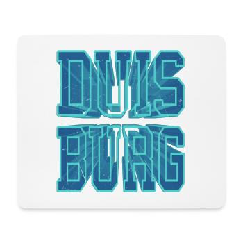 Duisburg Deutschland Stadt 3D Schrift Skyline - Mousepad (Querformat) - Weiß - Vorne