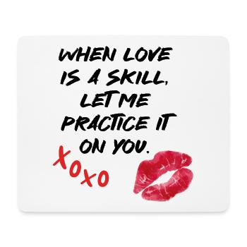Love Saying Ability Valentine's Day - Mouse Pad (horizontal) - white - Front