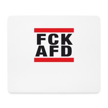 Contre les nazis - FCK AFD - Contre la droite - Tapis de souris (format paysage) - blanc - Devant