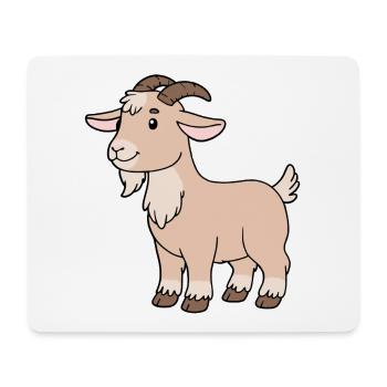 Ziege - Mousepad (Querformat) - Weiß - Vorne