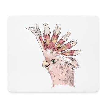 Papagei Kakadu Punk Vogel Geschenk - Mousepad (Querformat) - Weiß - Vorne