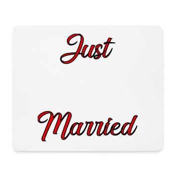 GERADE VERHEIRATET. ES LEBE DIE MARIES. Junggesellinnenabschied. - Mousepad (Querformat) - Weiß - Vorne
