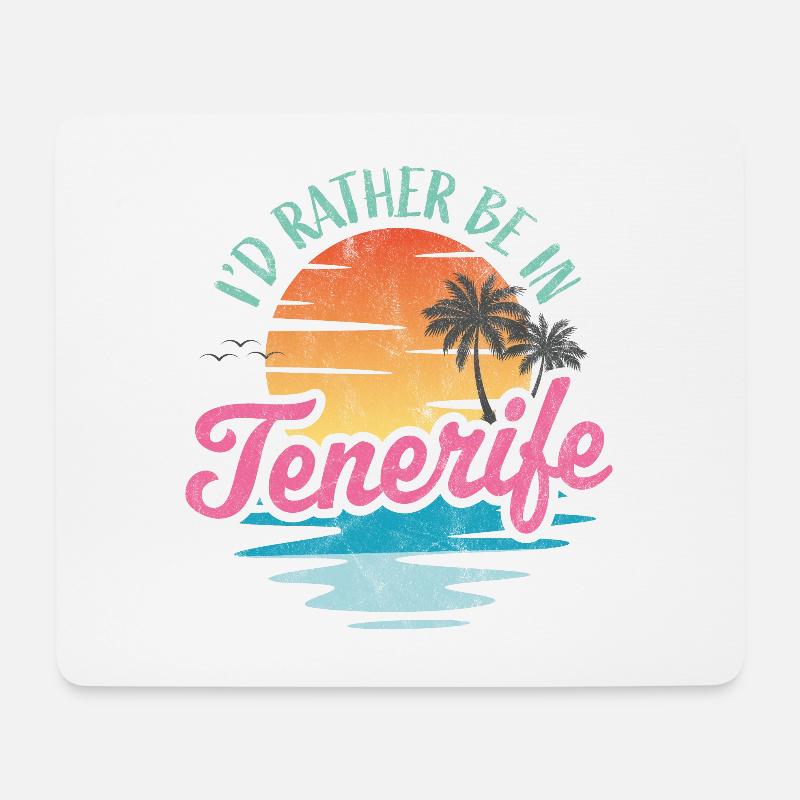 Ich wäre lieber auf Teneriffa - Mousepad (Querformat) - Weiß