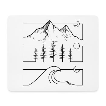 Ohne TitelDesign - Mousepad (Querformat) - Weiß - Vorne