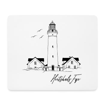 Danemark Hirtshals Lighthouse Holidays - Tapis de souris (format paysage) - blanc - Devant