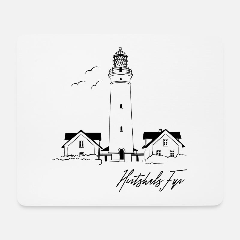 Dänemark Hirtshals Leuchtturm Urlaub - Mousepad (Querformat) - Weiß
