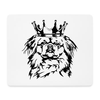 Pekingese Krone Hund Hunde Wilsigns - Mousepad (Querformat) - Weiß - Vorne