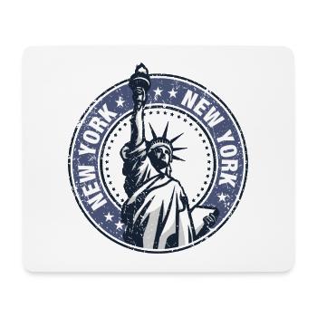 Freiheitsstatue Rondell NYC - Mousepad (Querformat) - Weiß - Vorne