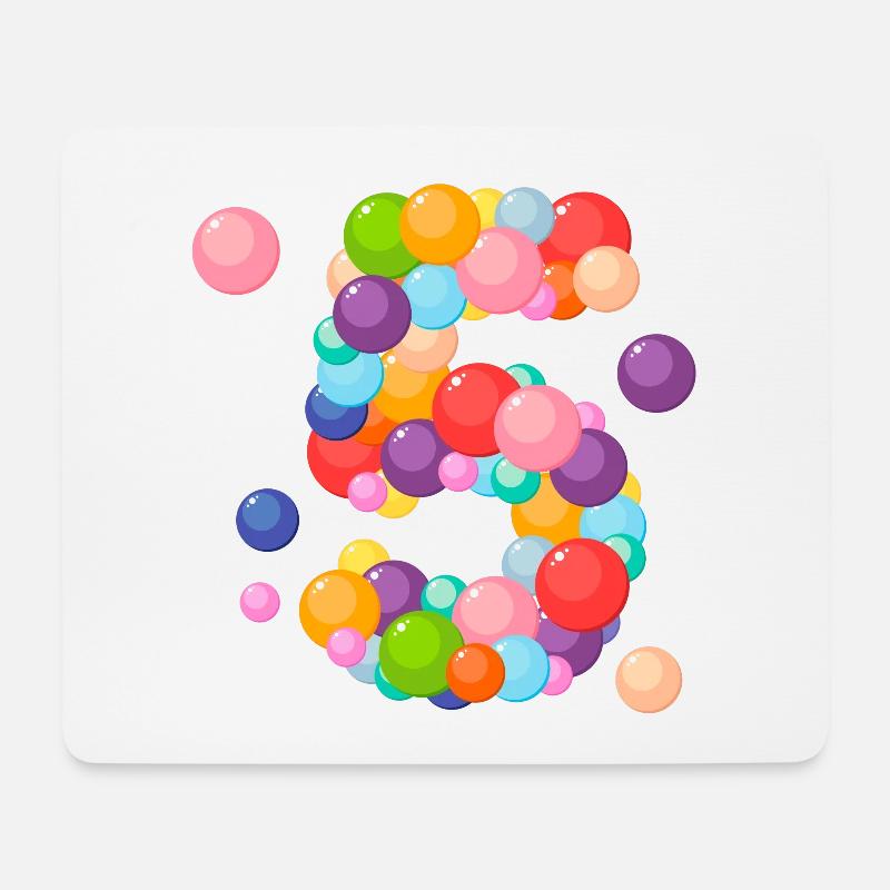 I am 5 years old, birthday 5 years, 5 years old - Mouse Pad (horizontal) - white