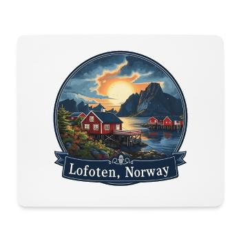 Lofoten Norvège - Tapis de souris (format paysage) - blanc - Devant
