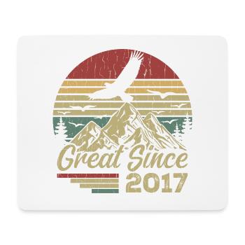 Vintage 2017 Retro 2017 Birthday Gift - Mouse Pad (horizontal) - white - Front