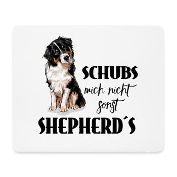 AUSTRALIAN SHEPHERD - Schubs mich nicht - Mousepad (Querformat) - Weiß - Vorne