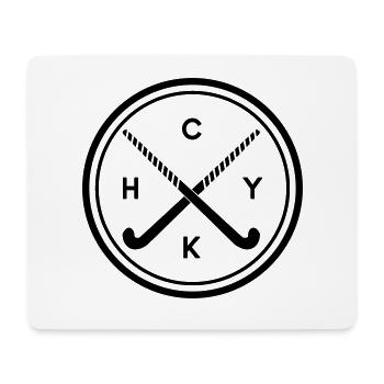 Cadeau de hockey sur gazon cercle - Tapis de souris (format paysage) - blanc - Devant