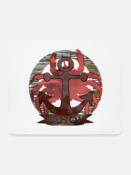 Maritime Crab - Mouse Pad (horizontal) - white