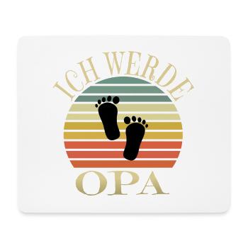 Ich werde Opa - Mousepad (Querformat) - Weiß - Vorne
