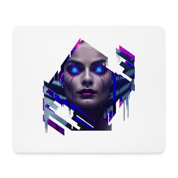 Demon Neon Göttin - Mousepad (Querformat) - Weiß - Vorne