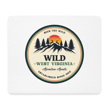 Wild West Virginia - Mouse Pad (horizontal) - white - Front