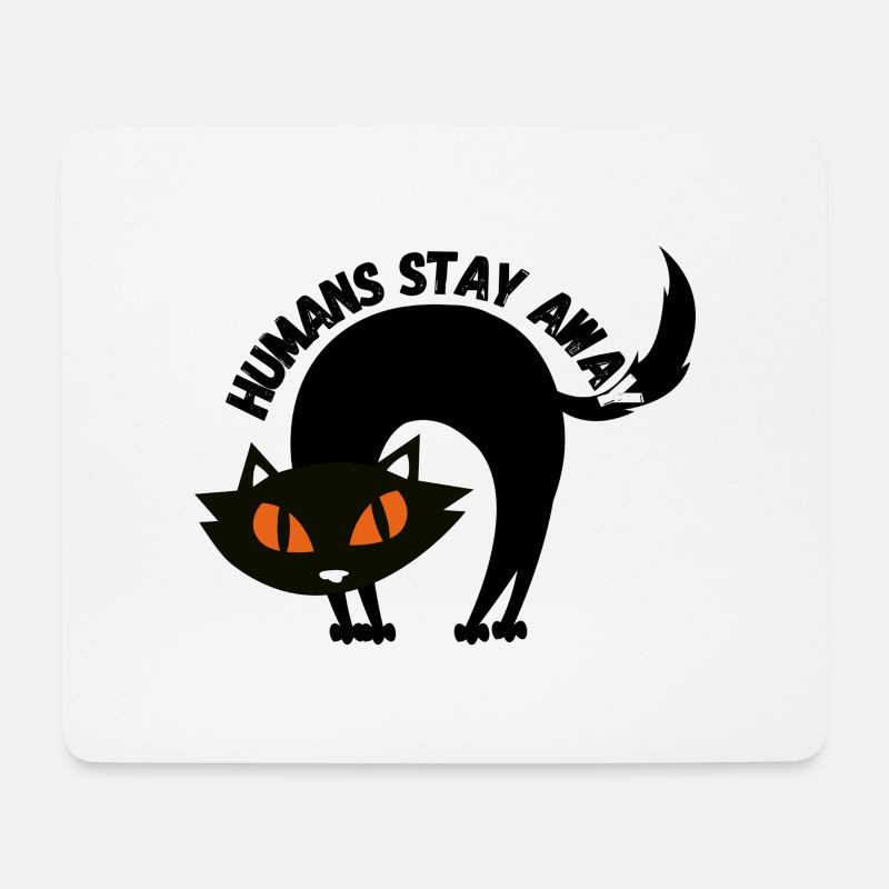 Humans stay away 2 - Mouse Pad (horizontal) - white