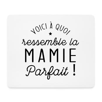 Voici à quoi ressemble une mamie parfaite - Tapis de souris (format paysage) - blanc - Devant