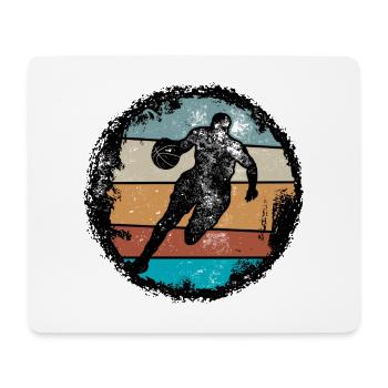 Retro Court Silhouette - Mousepad (Querformat) - Weiß - Vorne