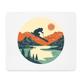It's waxing Ski - Mouse Pad (horizontal) - white - Front