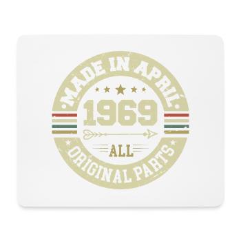 Birthday april 1969 - Gift for his 56th birthday - Mouse Pad (horizontal) - white - Front
