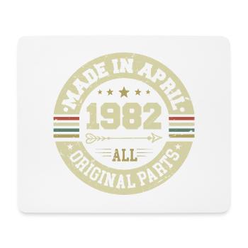 Birthday april 1982 - 43rd birthday gift - Mouse Pad (horizontal) - white - Front