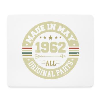Mai 1962 Jahrestag Mai 1962 Geburtstag May 1962 - Mousepad (Querformat) - Weiß - Vorne